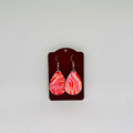 Boucles d’oreilles gouttes corail