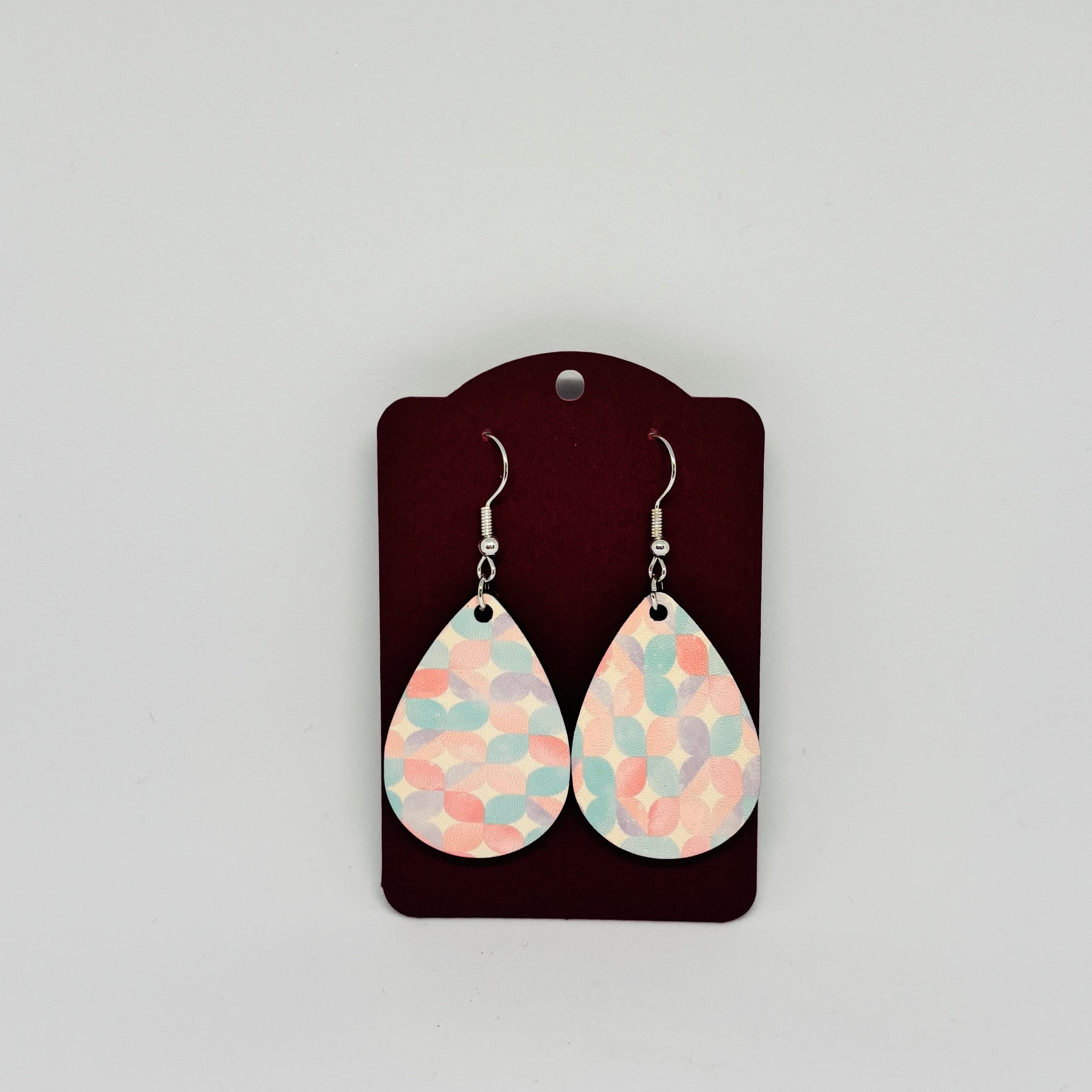 Boucles d’oreilles gouttes - couleurs pastel