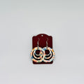 Boucles d’oreilles créoles florales et pastel