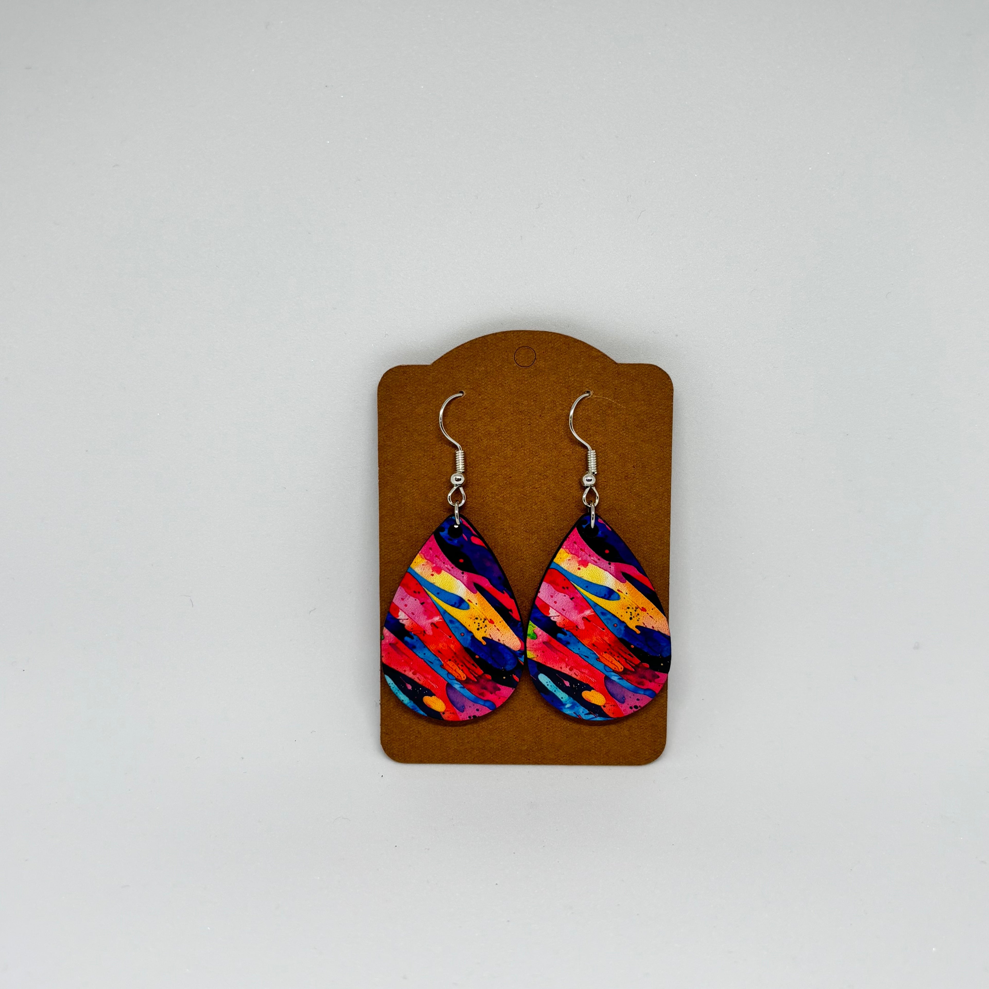Boucles d’oreilles style multicolore