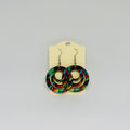 Boucles d’oreilles créoles multicolores