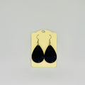 Boucles d’oreilles gouttes noires