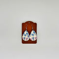 Boucles d’oreilles gouttes bleu et violet