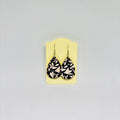 Boucles d’oreilles noire et blanc
